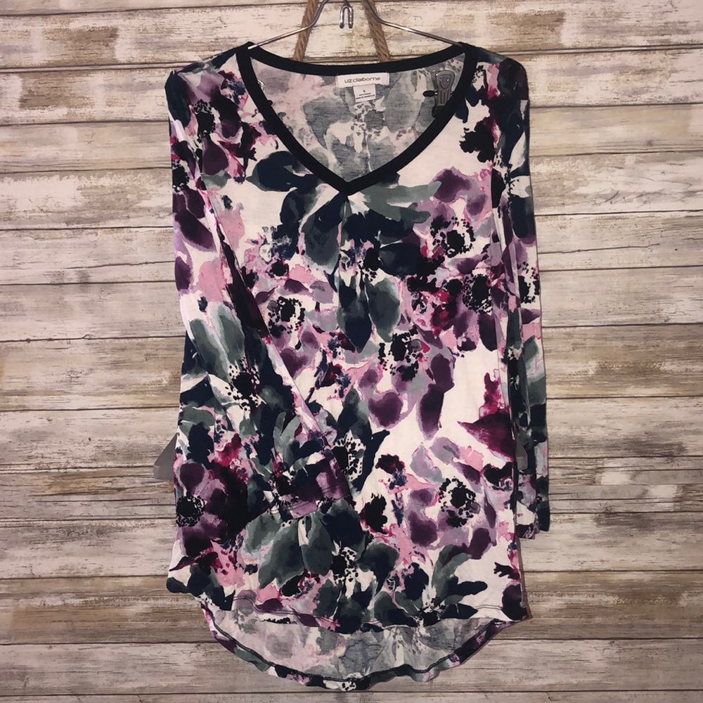 3/4 sleeves v-neck